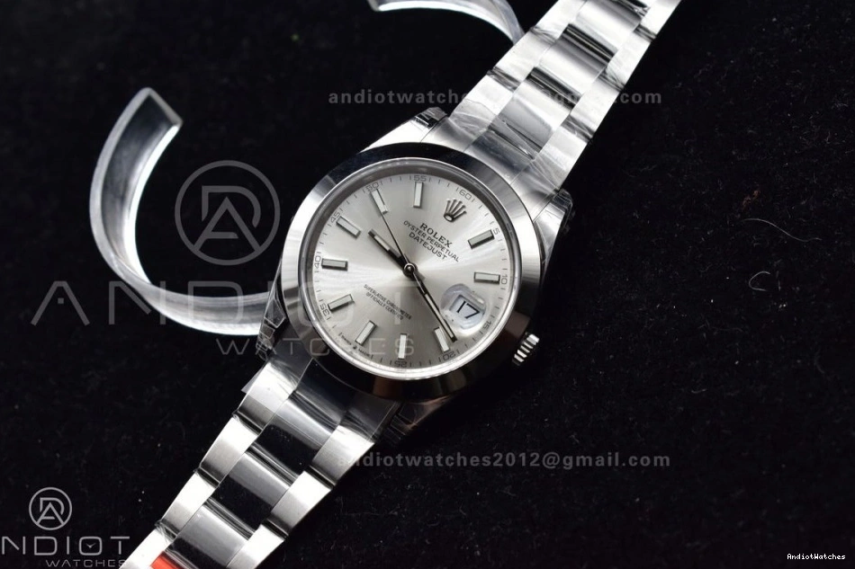 Silver 1:1 Bracelet Dial 126330 904L VS Edition SS 593 Oyster on Snug Best DateJust 41 VSF 0518